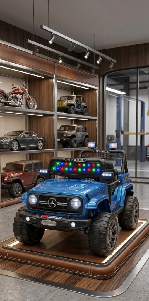 Blue Mercedes-Style Off-Road Jeep