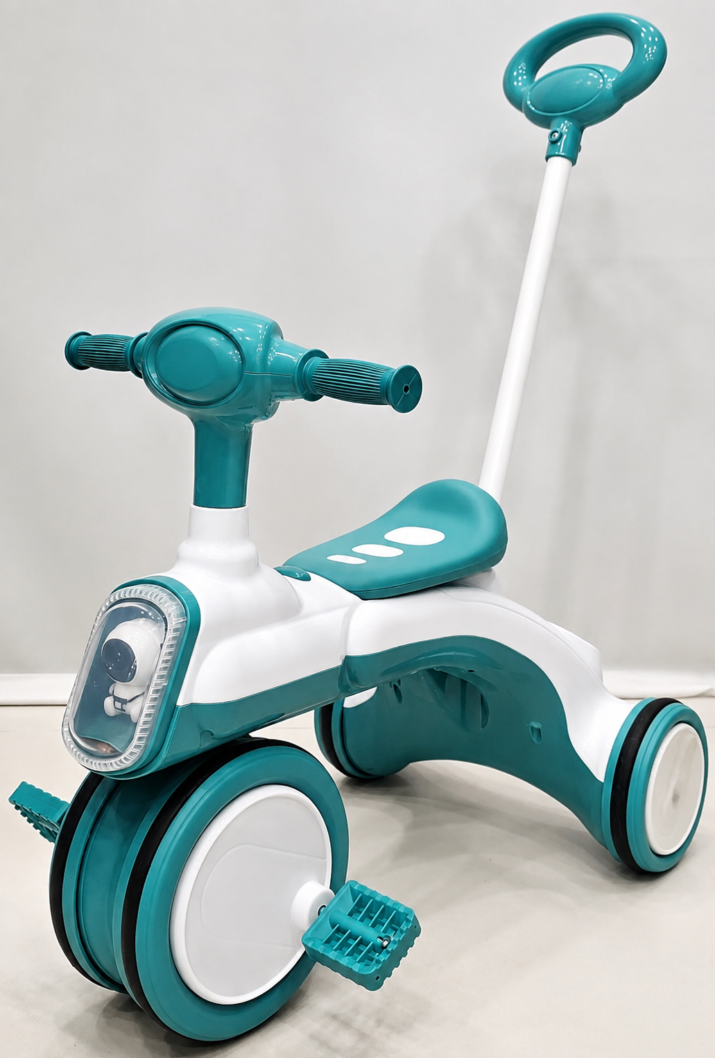 Teal & White Kids Ride-On Tricycle