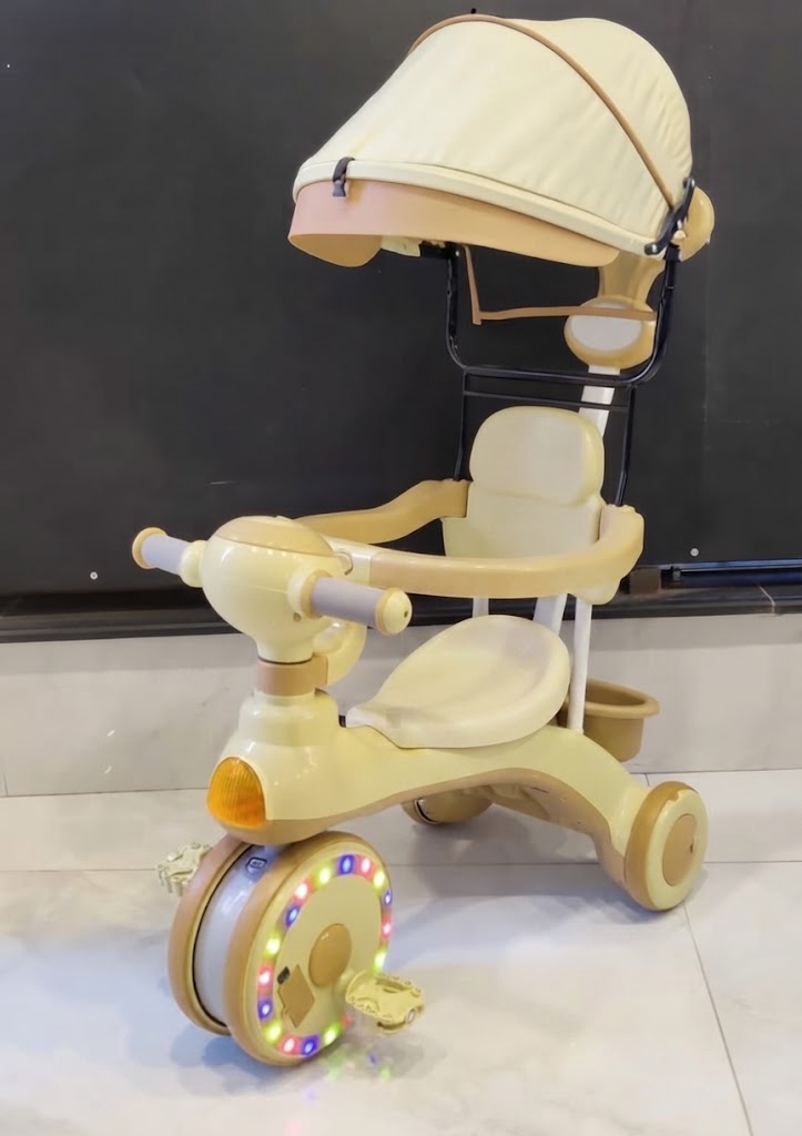 Kids Musical Canopy Tricycle with LED Lights