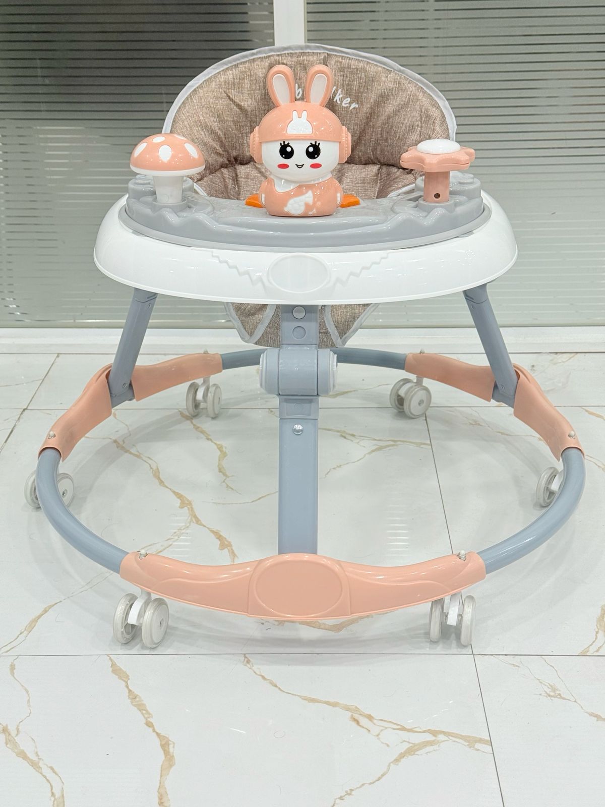 Pink Bunny Activity Baby Walker