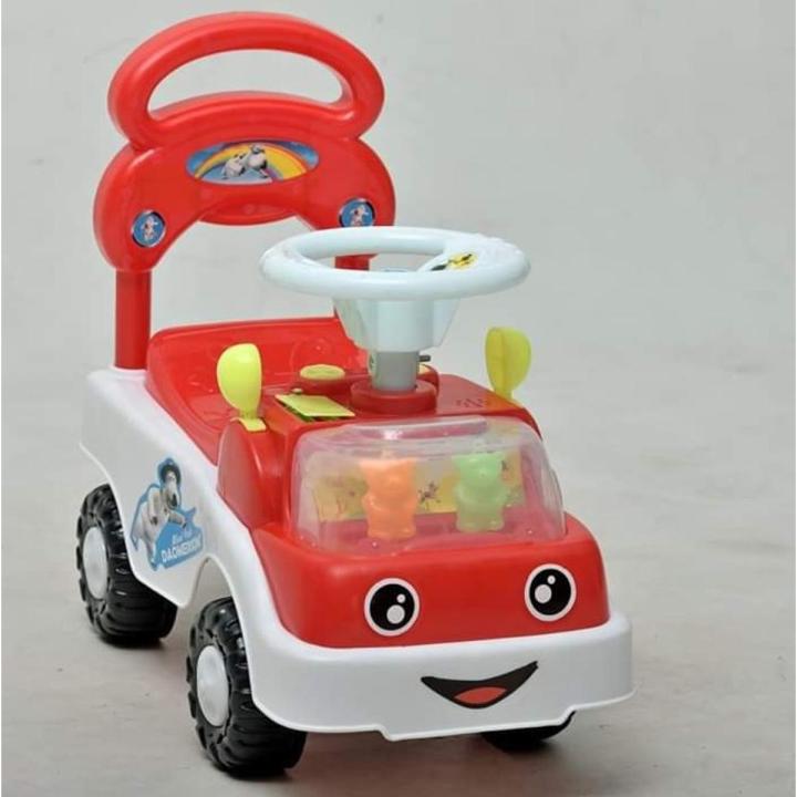 Red & White Push Ride-On Car