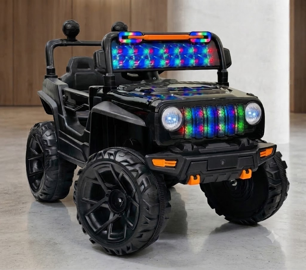 Kids Black Ride-On Jeep