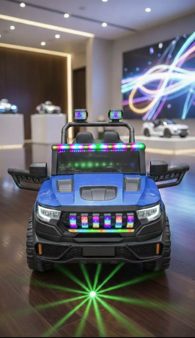 Blue Kids Electric Jeep