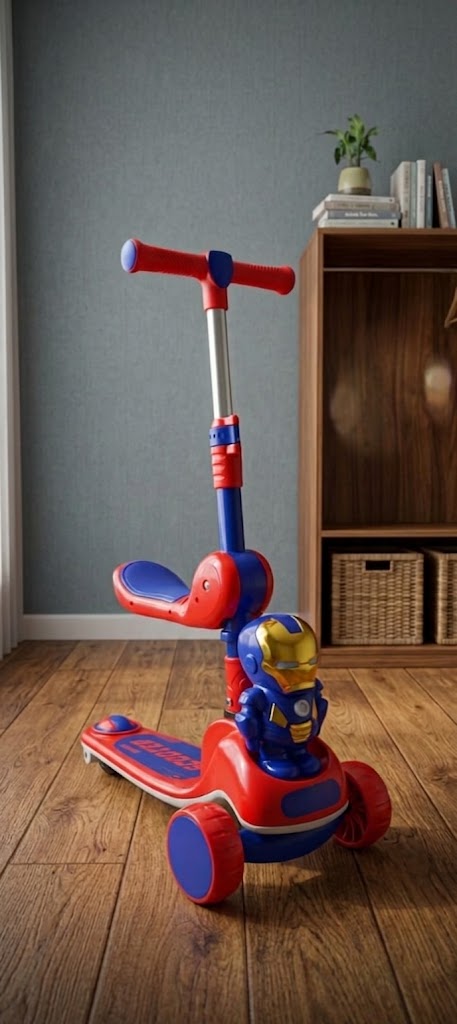 Superhero 2-in-1 Foldable Kids' Scooter