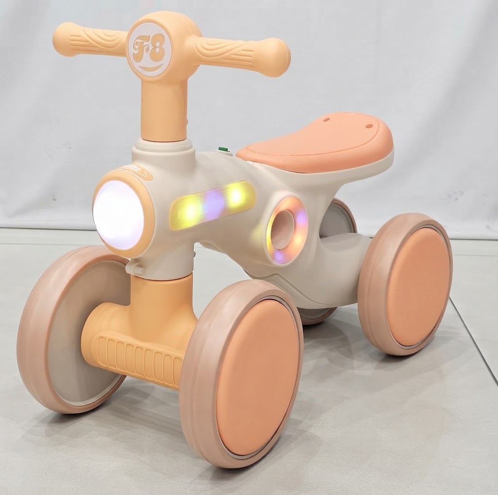 Toddler Four-Wheel LED Balance Bike