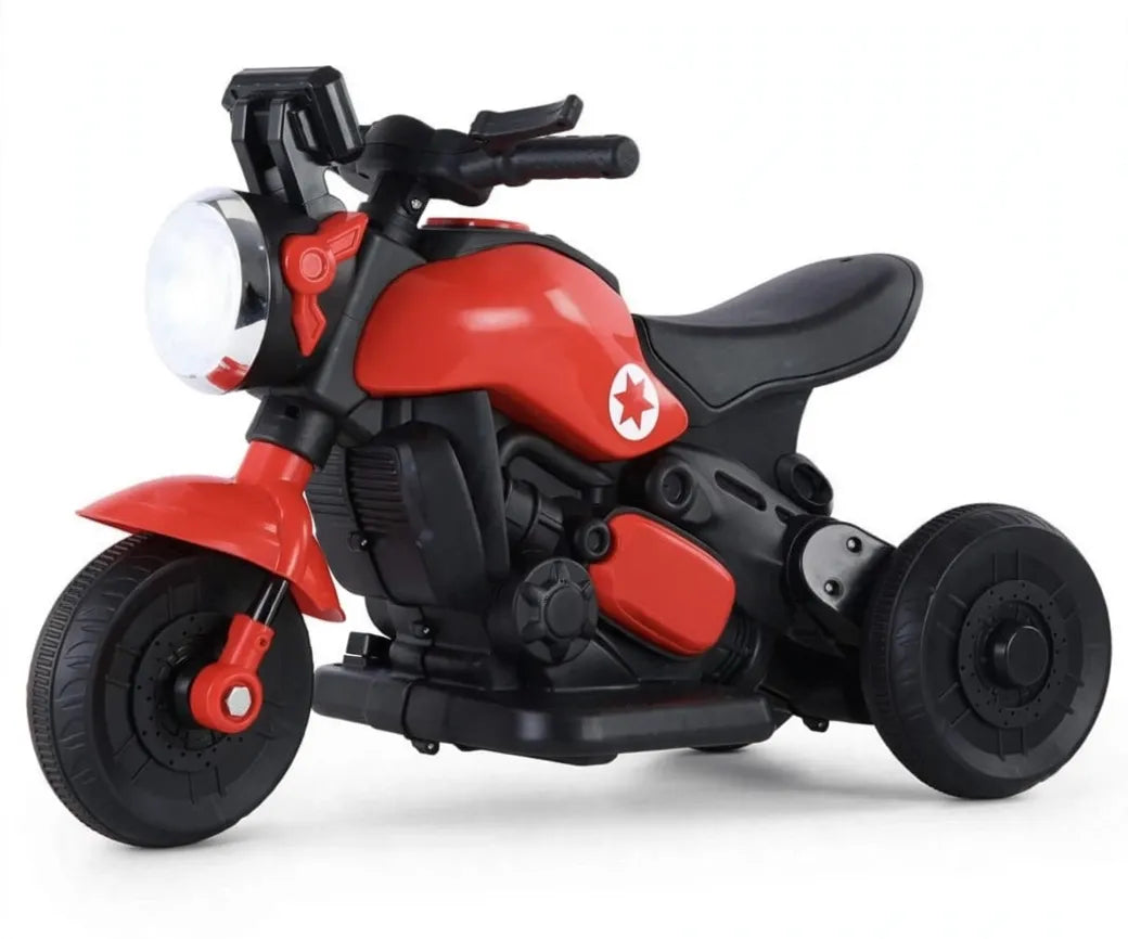 Star Rider - Kids Electric 3-Wheel Chopper Bike with Big Headlight