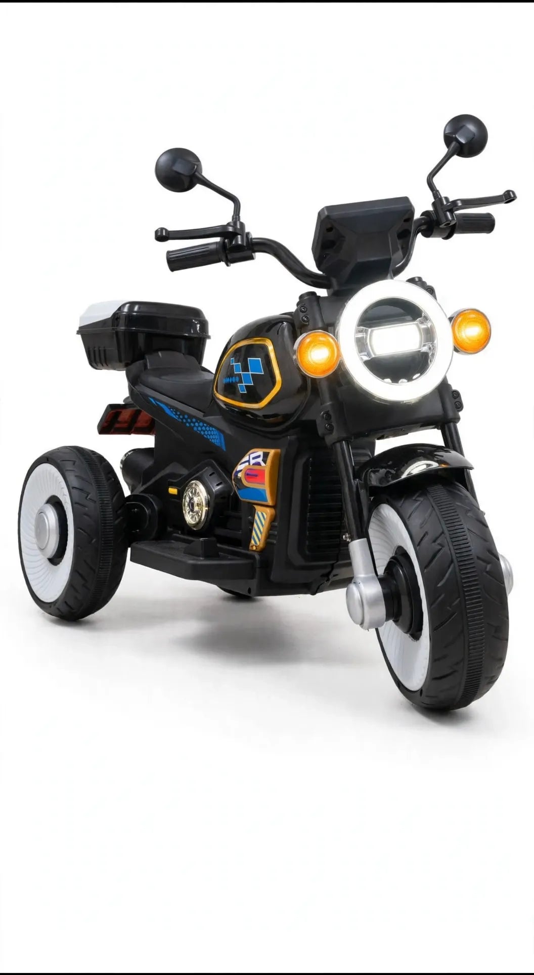 Halo Rider Kids Electric 3-Wheel Bike with Big LED Ring Light
