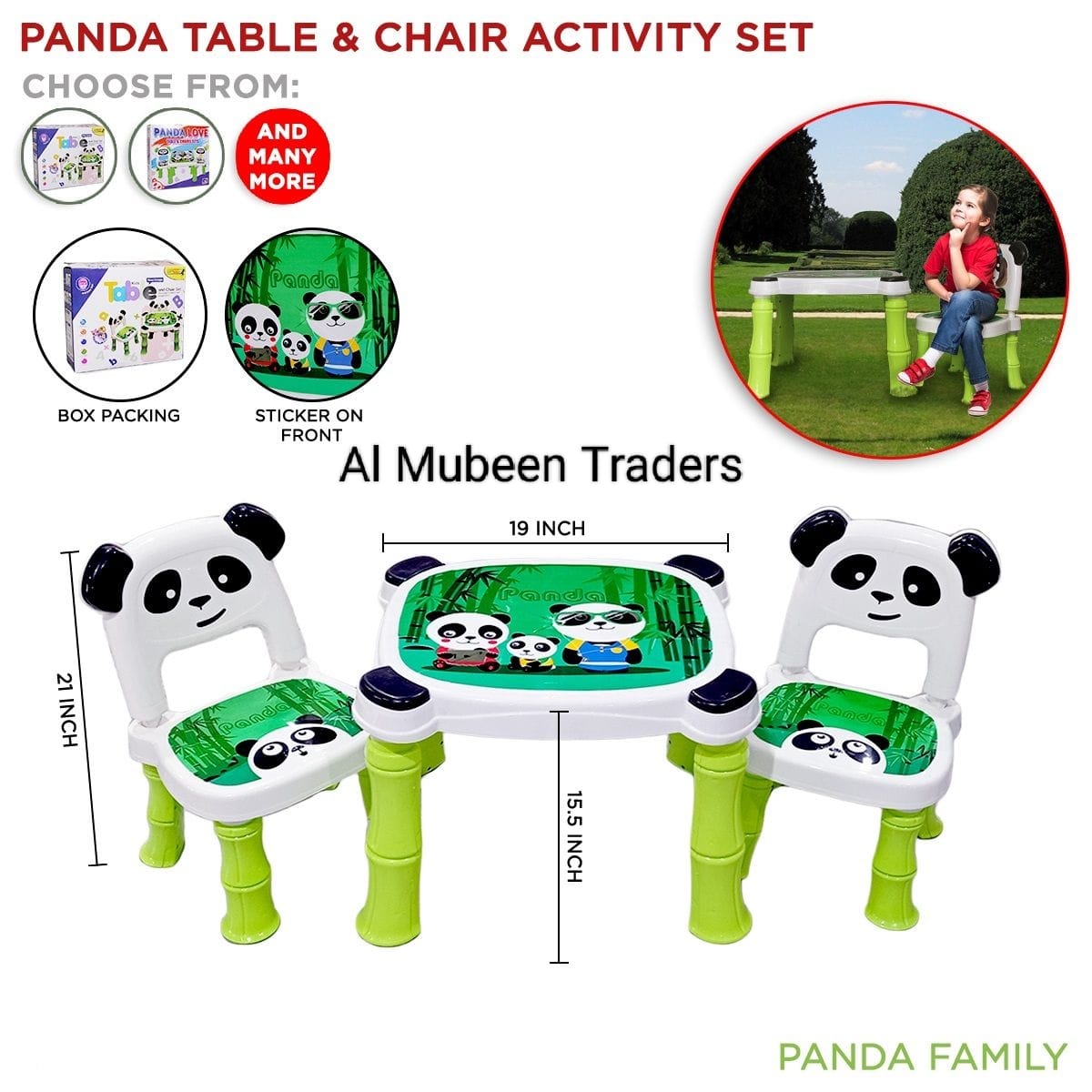 Panda Activity Table and Chair Set