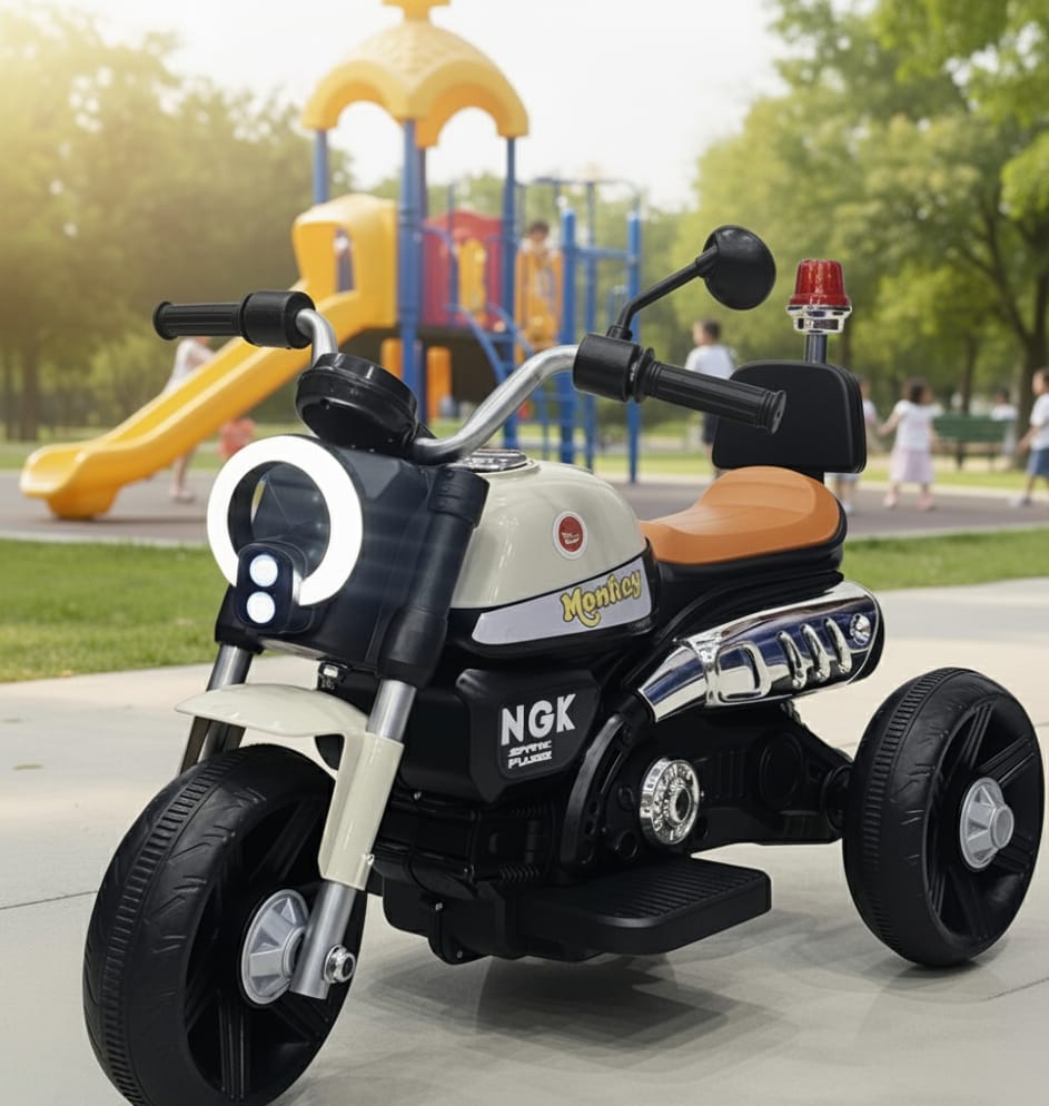 Vintage Style Kids Electric Motorcycle Trike