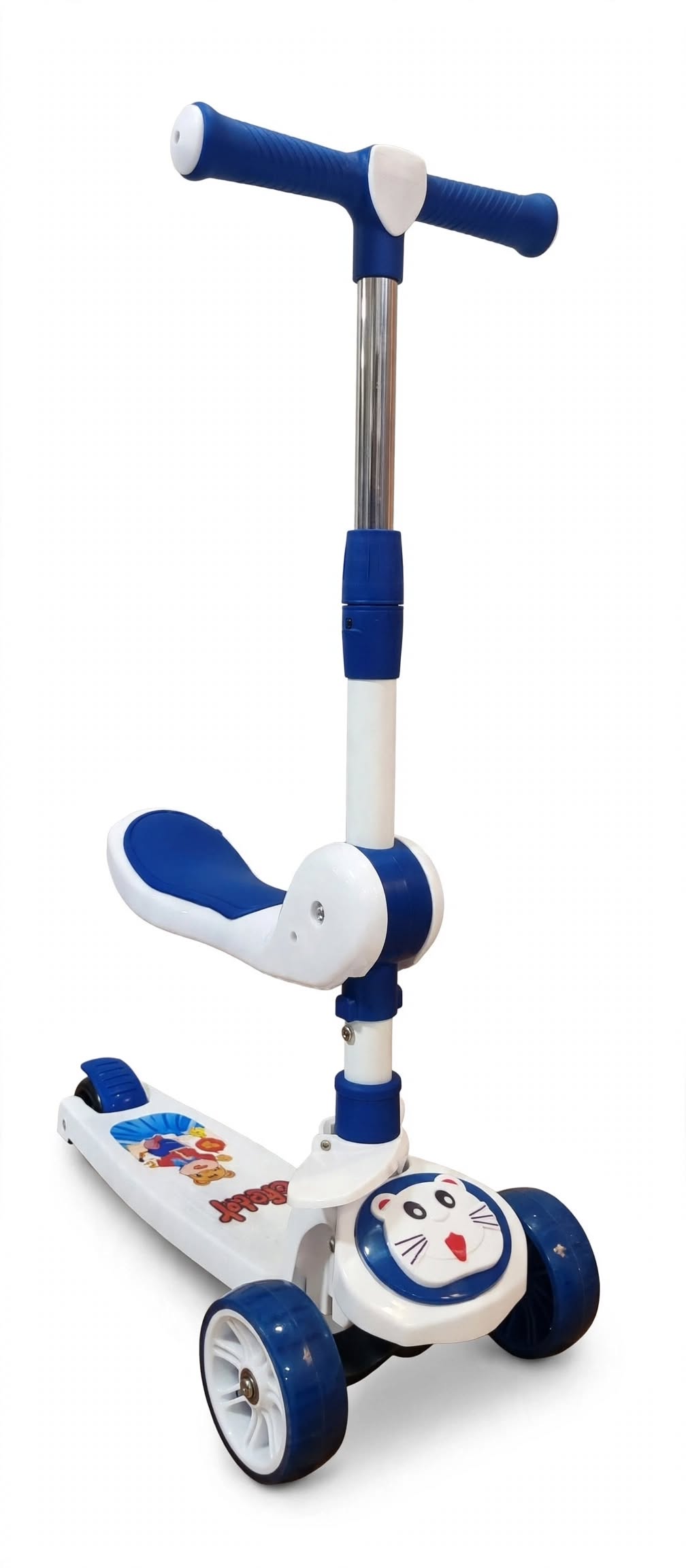Model 527-5 - 2-in-1 Cute Cat Kids Scooter with Seat