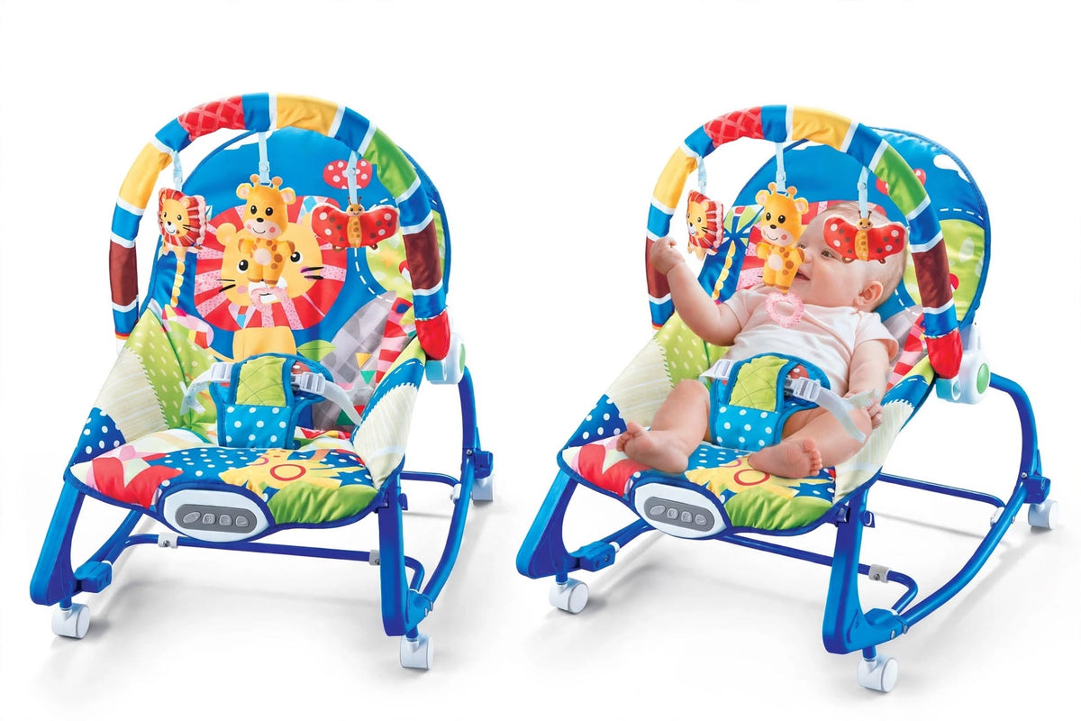 Joyous Infant to Toddler Rocker - 3 in 1 Rocker, Bouncer & Chair (40lbs/18kg)