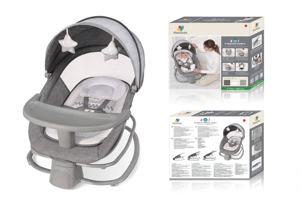 Mastela Model 8112 - 4-in-1 Baby Rocker with Dinner Table