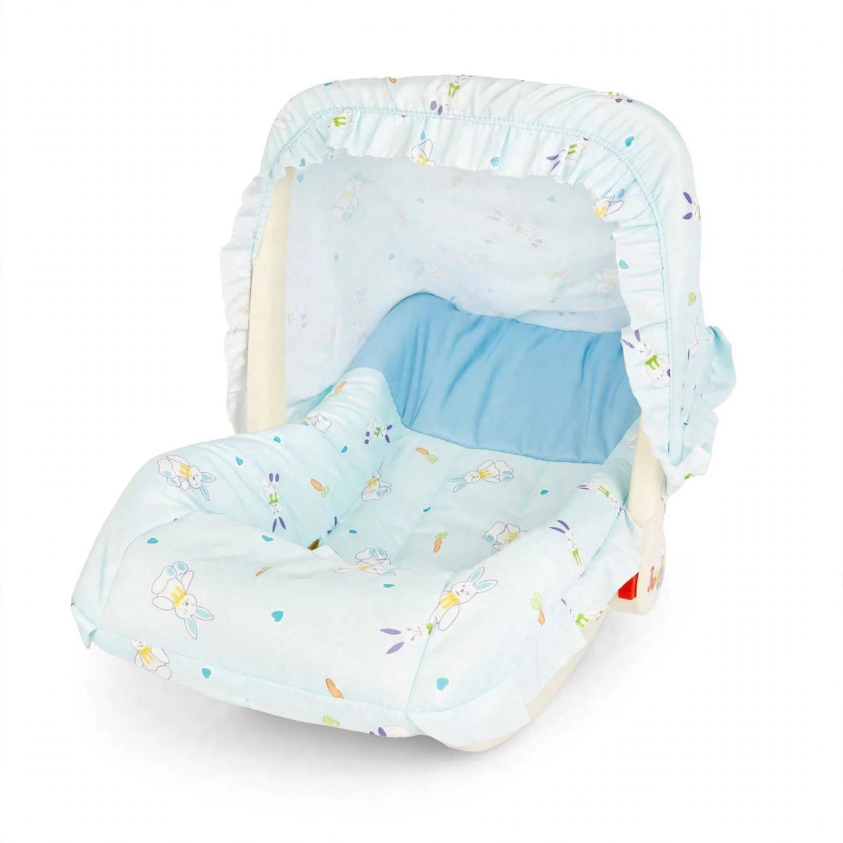 Baby Carry Cot Bunny - Blue - With Canopy