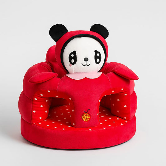 Red Polka Dot Panda Baby Chair