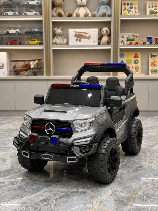 Mercedes G-Class Style Kids 4x4 Ride-On Police Car