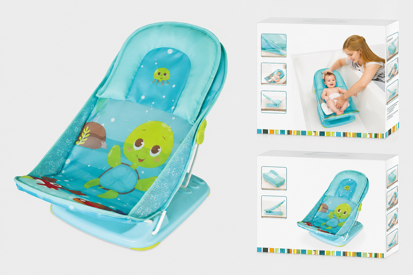 Deluxe Baby Bath Support Seat – Aqua