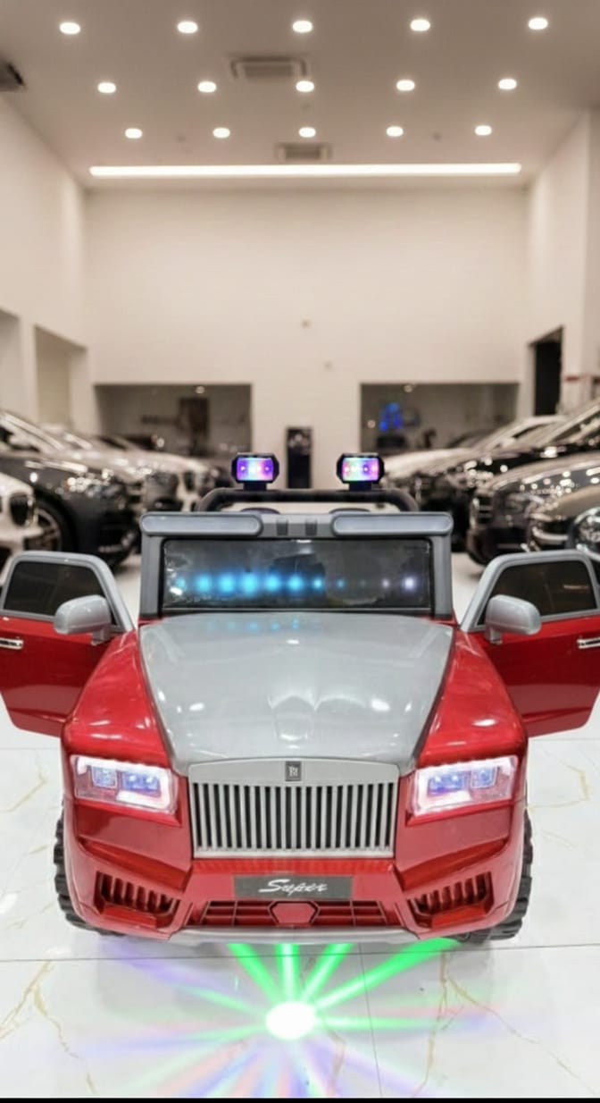 Red & Silver Luxury Ride-On Car