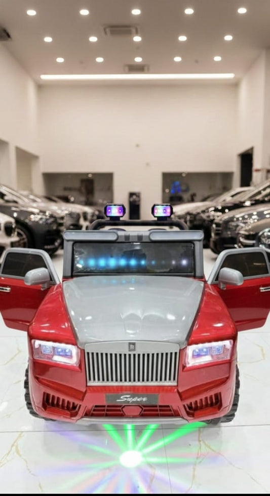 Red & Silver Luxury Ride-On Car