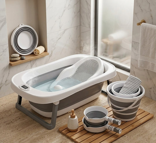 Foldable Baby Bathtub Set