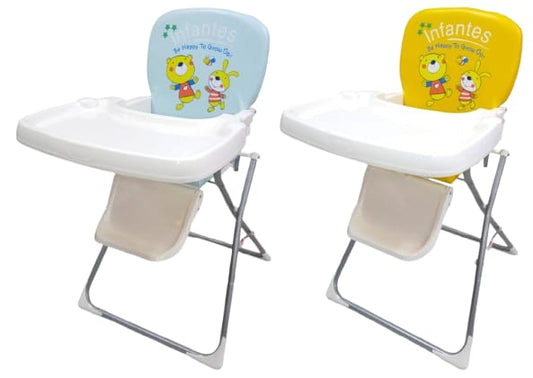 Infantes Folding High Chairs (Blue & Yellow)