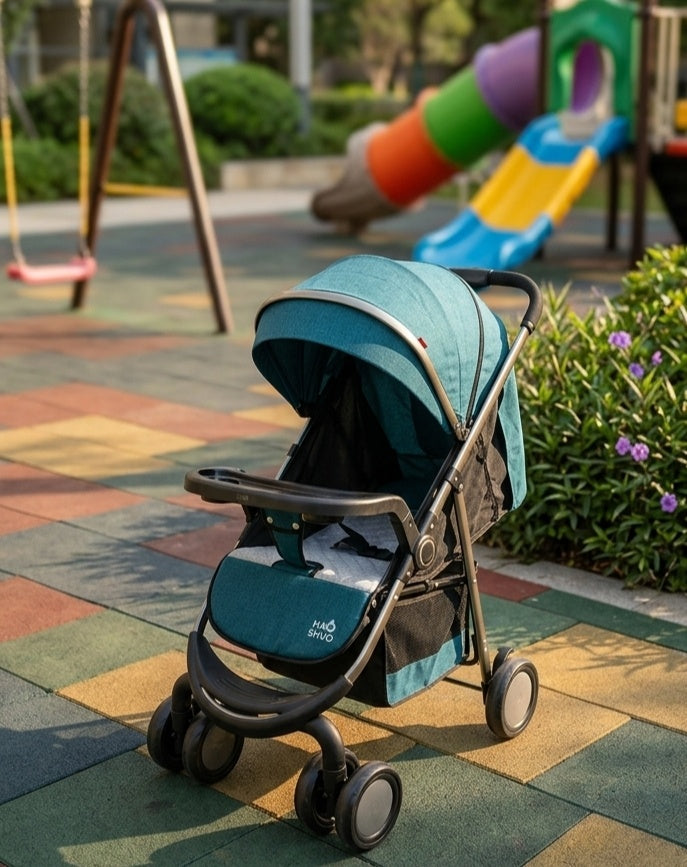Hao Shuo Teal Baby Stroller