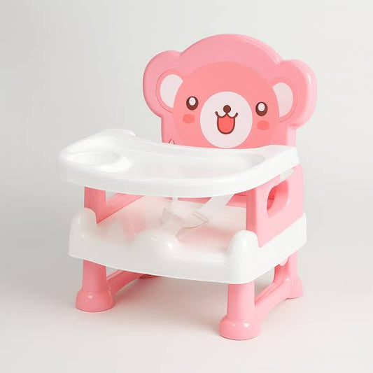 Pink Bear Baby Dining Chair