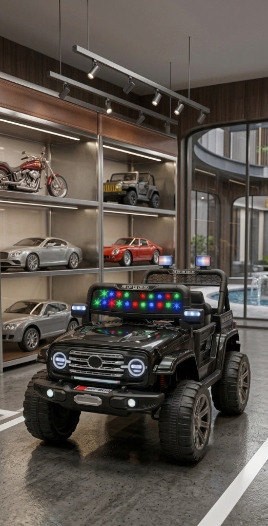 Black Lights Kids' Ride-On Jeep