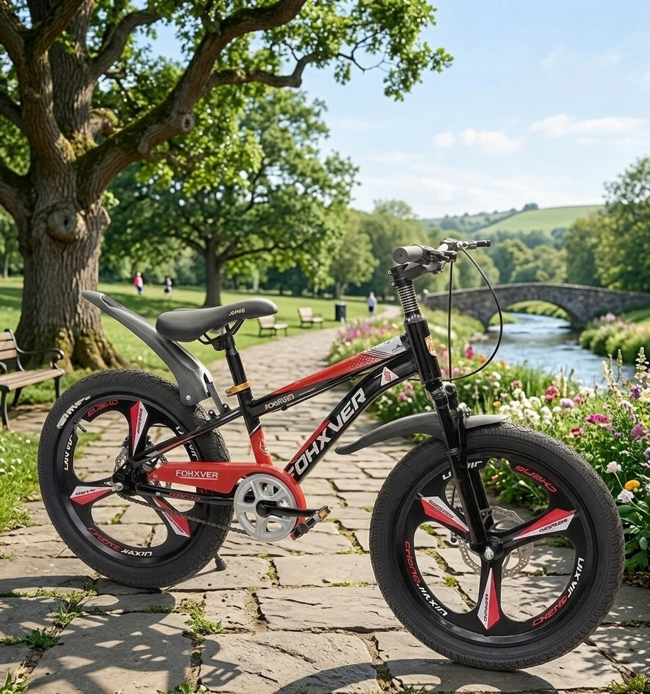 Sporty Kids Bicycle with Tri-Spoke Wheels
