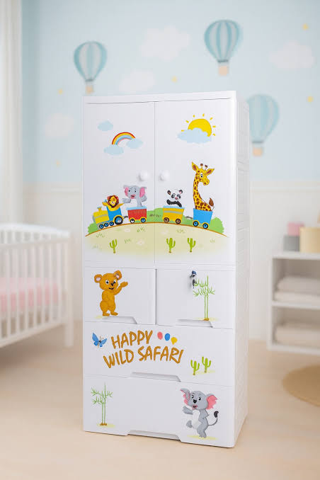 Kids Safari Storage Wardrobe