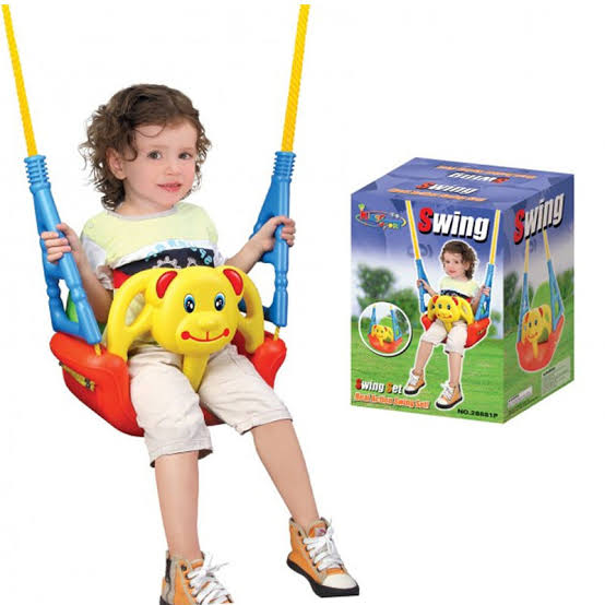 Yellow Bear Kids Swing