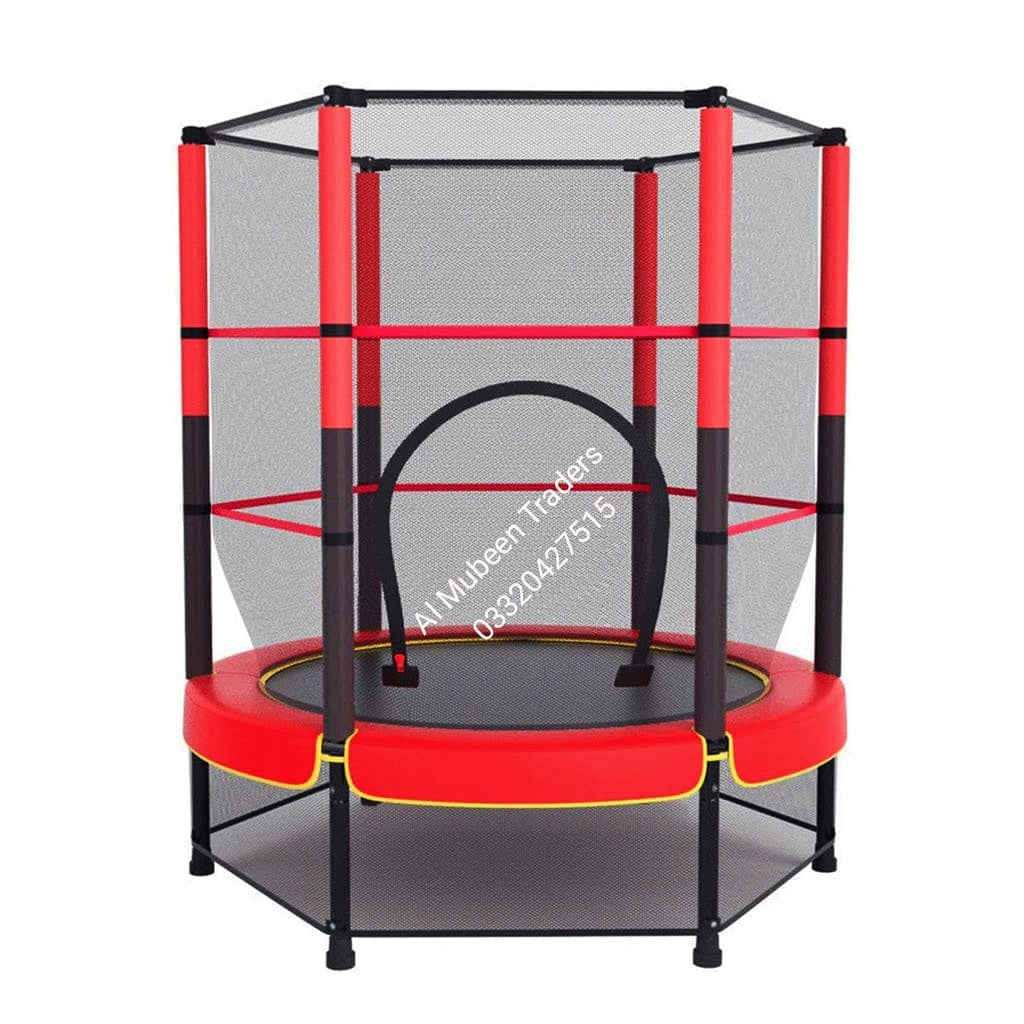 Indoor Kids' Trampoline with Enclosure Safety Net