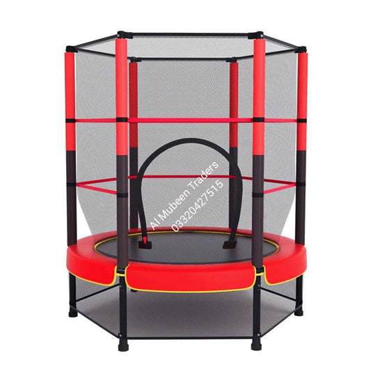 Indoor Kids' Trampoline with Enclosure Safety Net