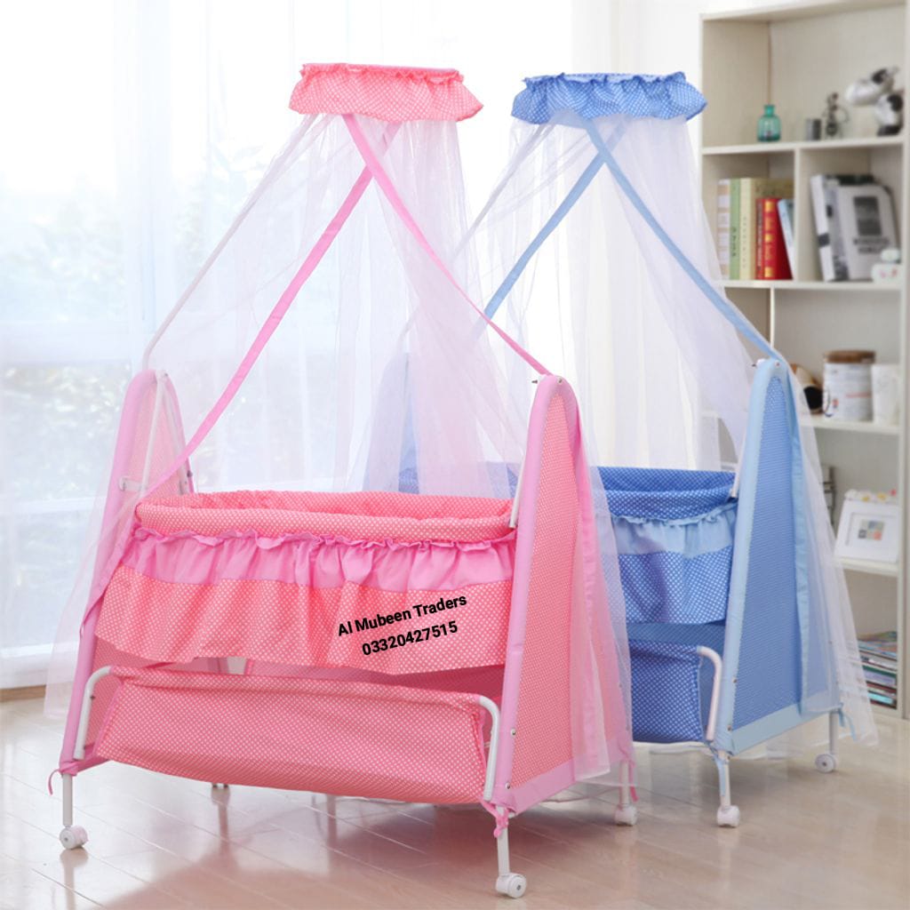Pink and Blue Baby Cradles