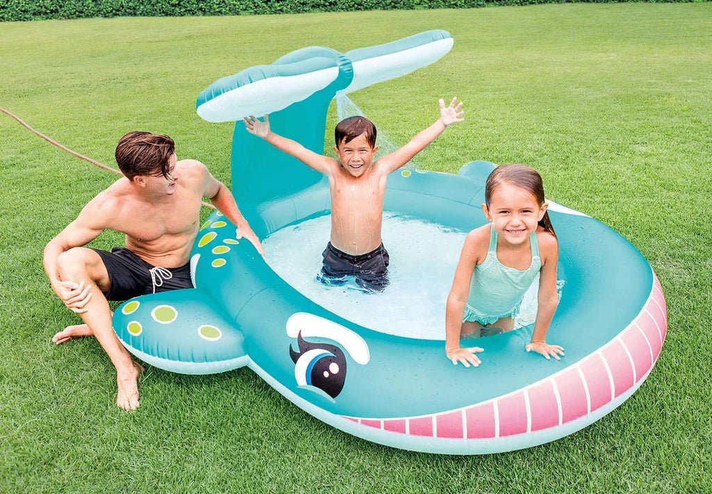 Whale Canopy Inflatable Kiddie Pool
