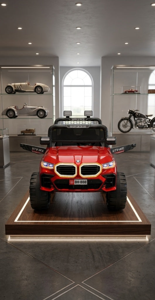Red Luxury Electric Ride-On UTV