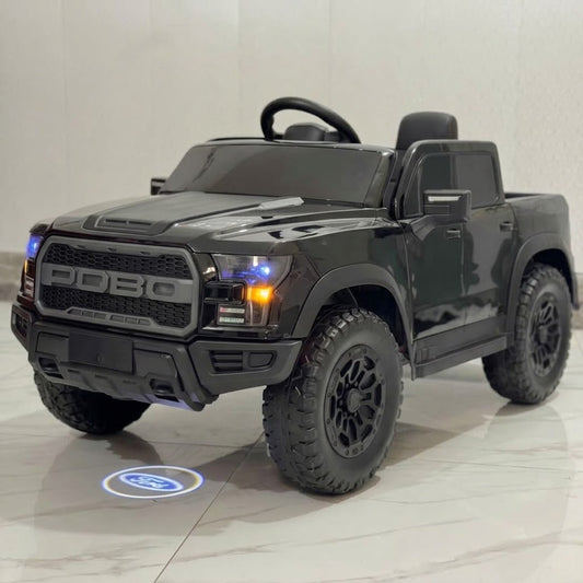 Kids Gloss Black Electric Off-Road Ride-On Truck