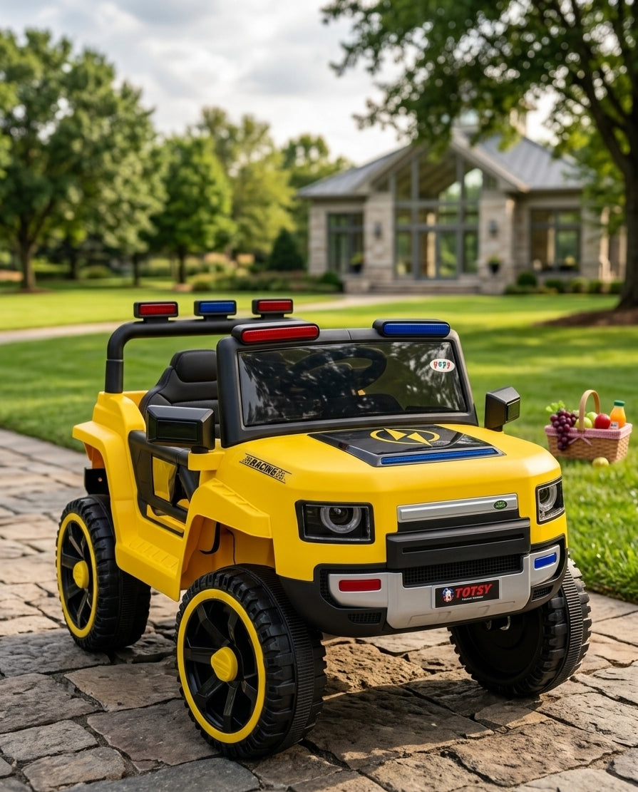 Kids Electric Ride-On Jeep – Yellow