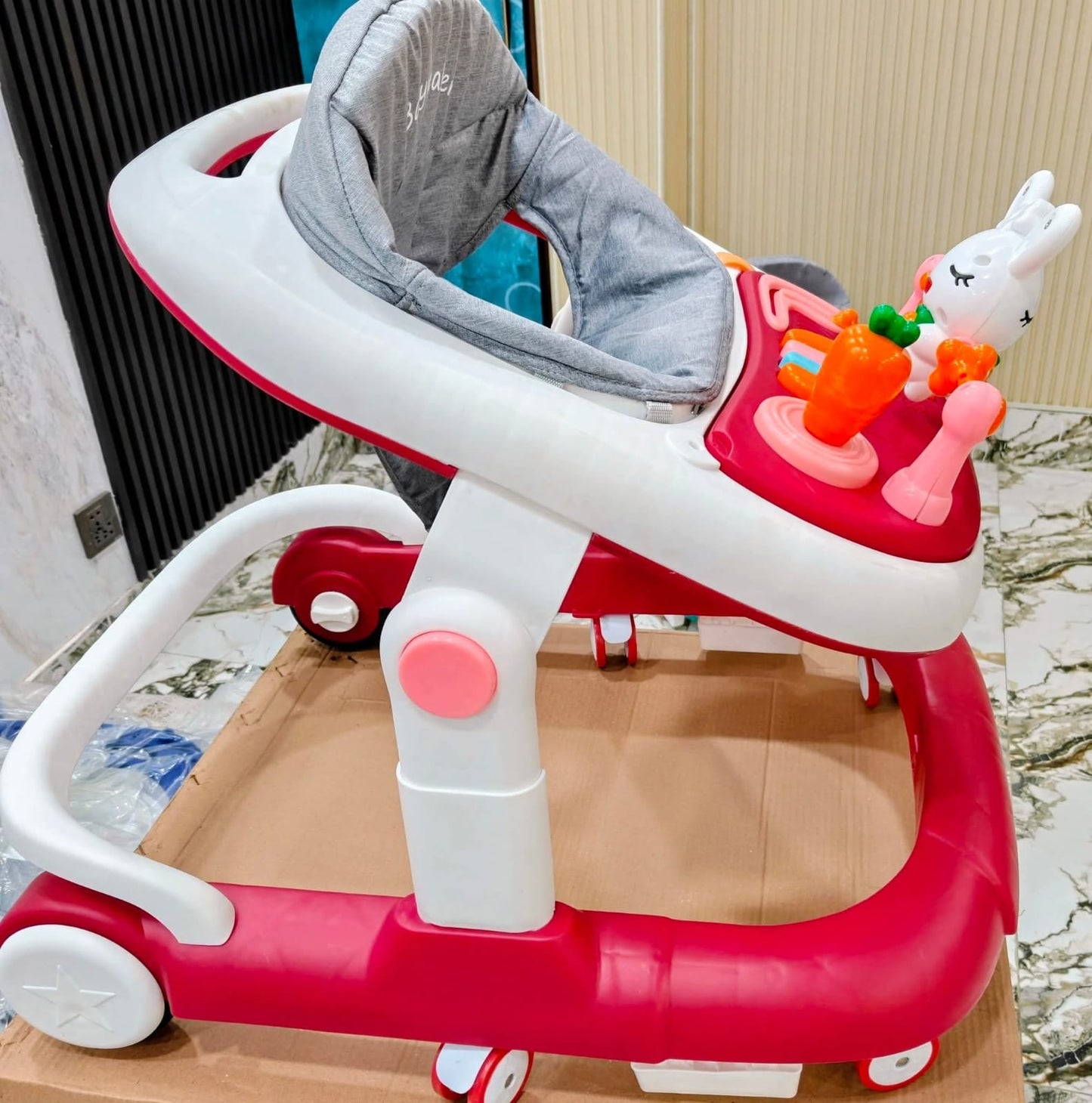 Baby Walker & Activity Center – Red & White