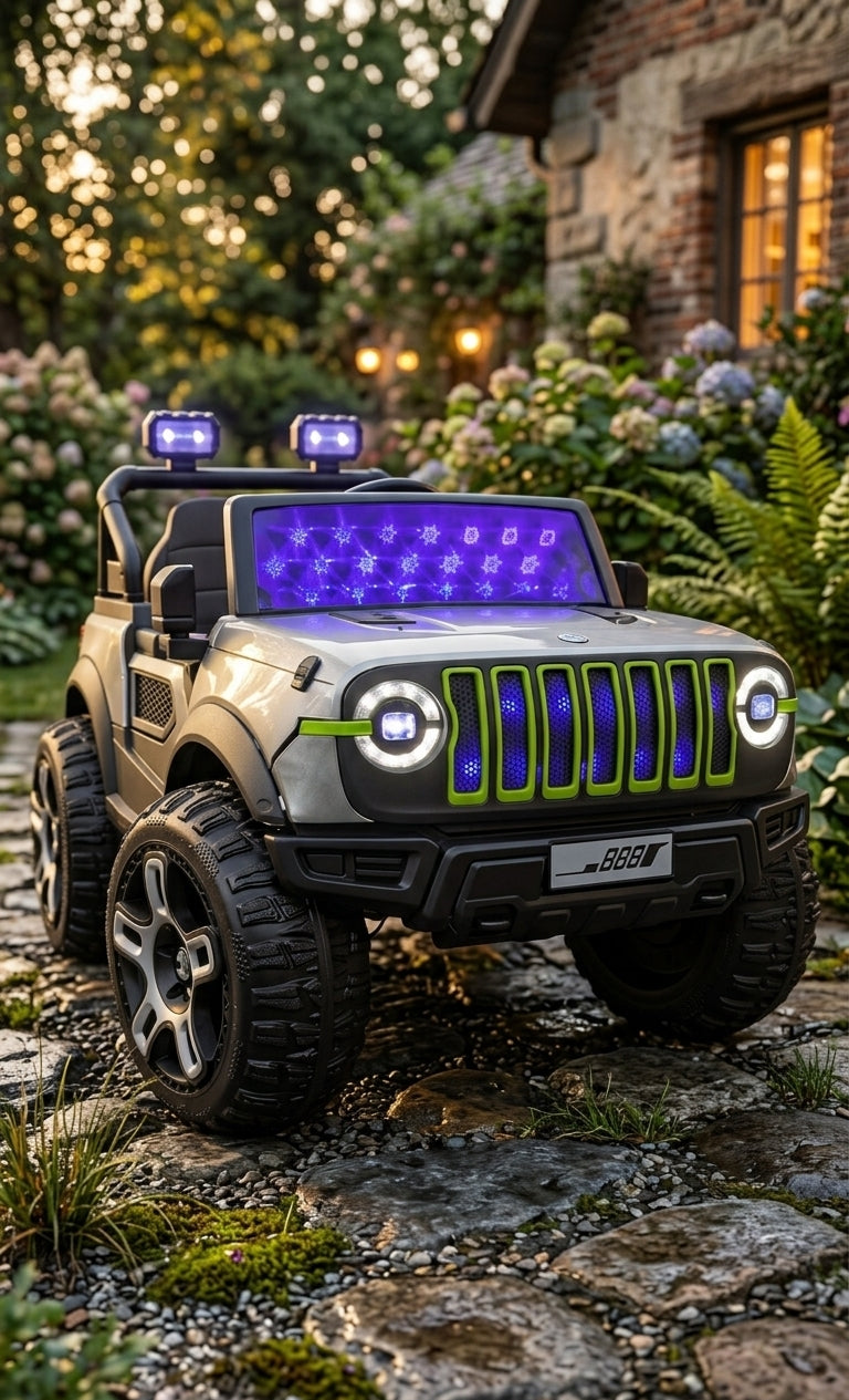 Green & Black Kids Jeep
