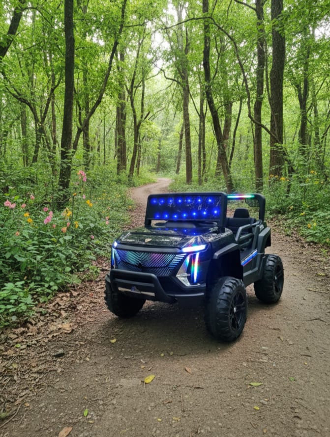 Black & Blue Kids Off-Road Jeep