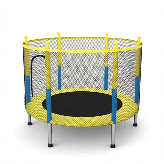 Kids Trampoline 5FT with Safety Enclosure Net