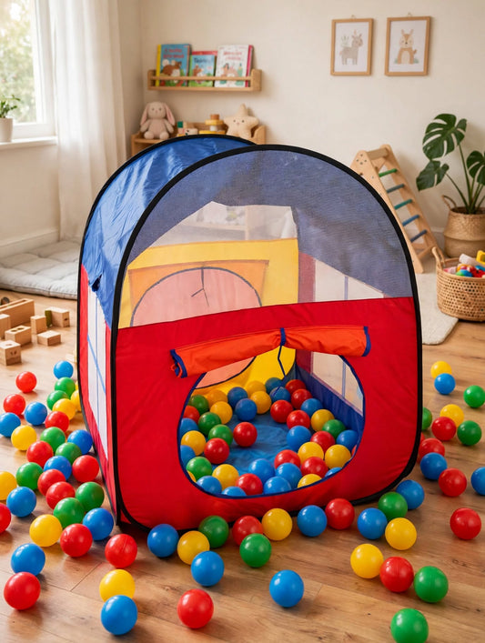 Ball Pit Play Tent - Red & Blue