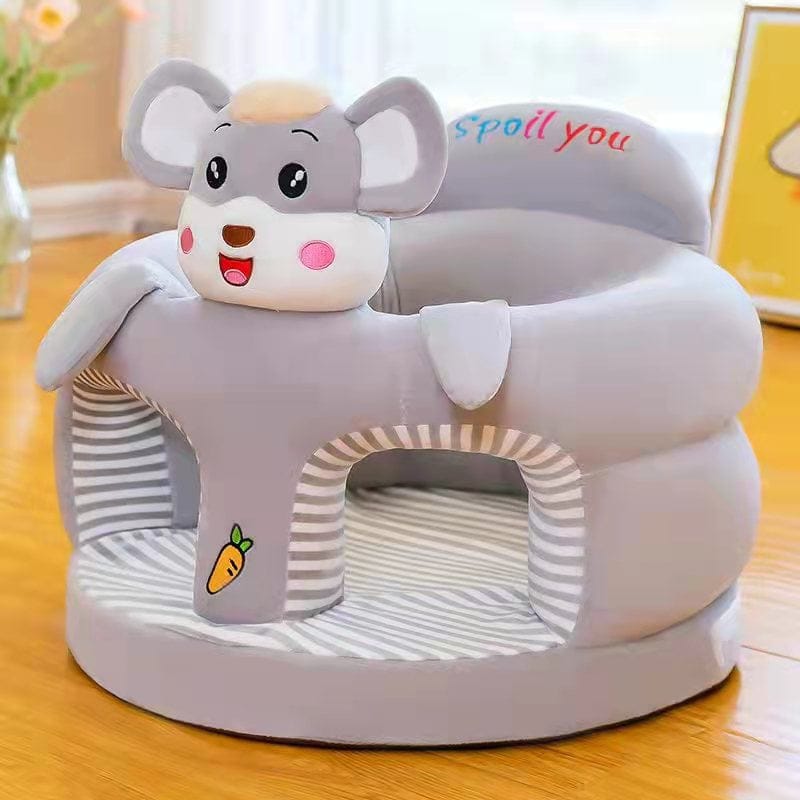 Grey Plush Mouse Baby Sofa