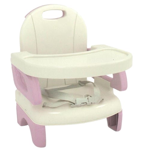 Pink & White Baby Booster Seat