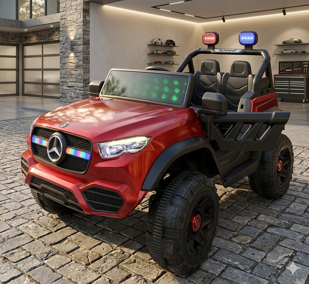 Red Luxury Mercedes-Style Ride-On SUV