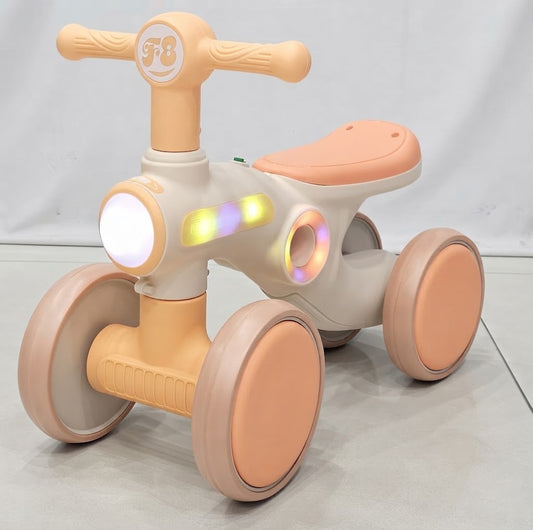 Toddler Four-Wheel LED Balance Bike