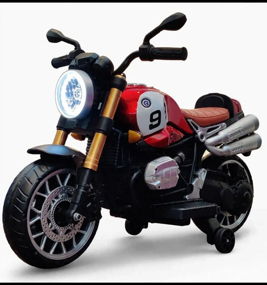 Royal Cruiser Classic - Kids Electric Chopper Bike with Big Headlight & Disco Lights