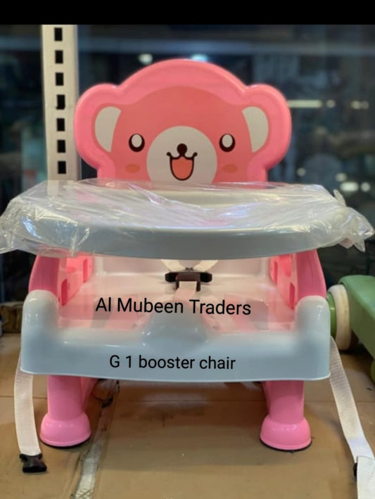 Pink Bear Booster Chair