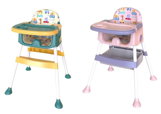 Colorful Baby High Chairs (Green & Pink)