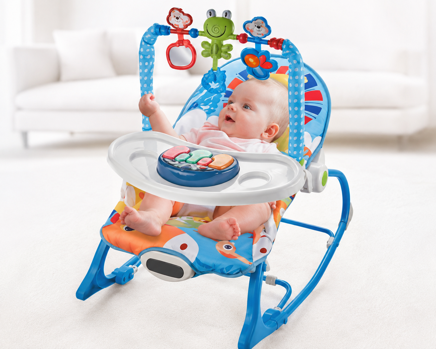 4-in-1 Baby Rocker & Activity Seat